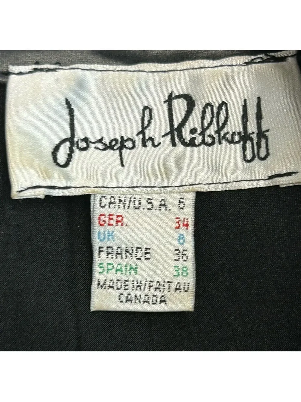 Joseph Ribkoff black faux leather full zip front buckle jacket wrinkled style 6